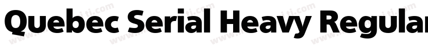 Quebec Serial Heavy Regular字体转换